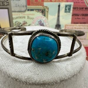 **SOLD** Vintage Turquoise Ethnic Cuff